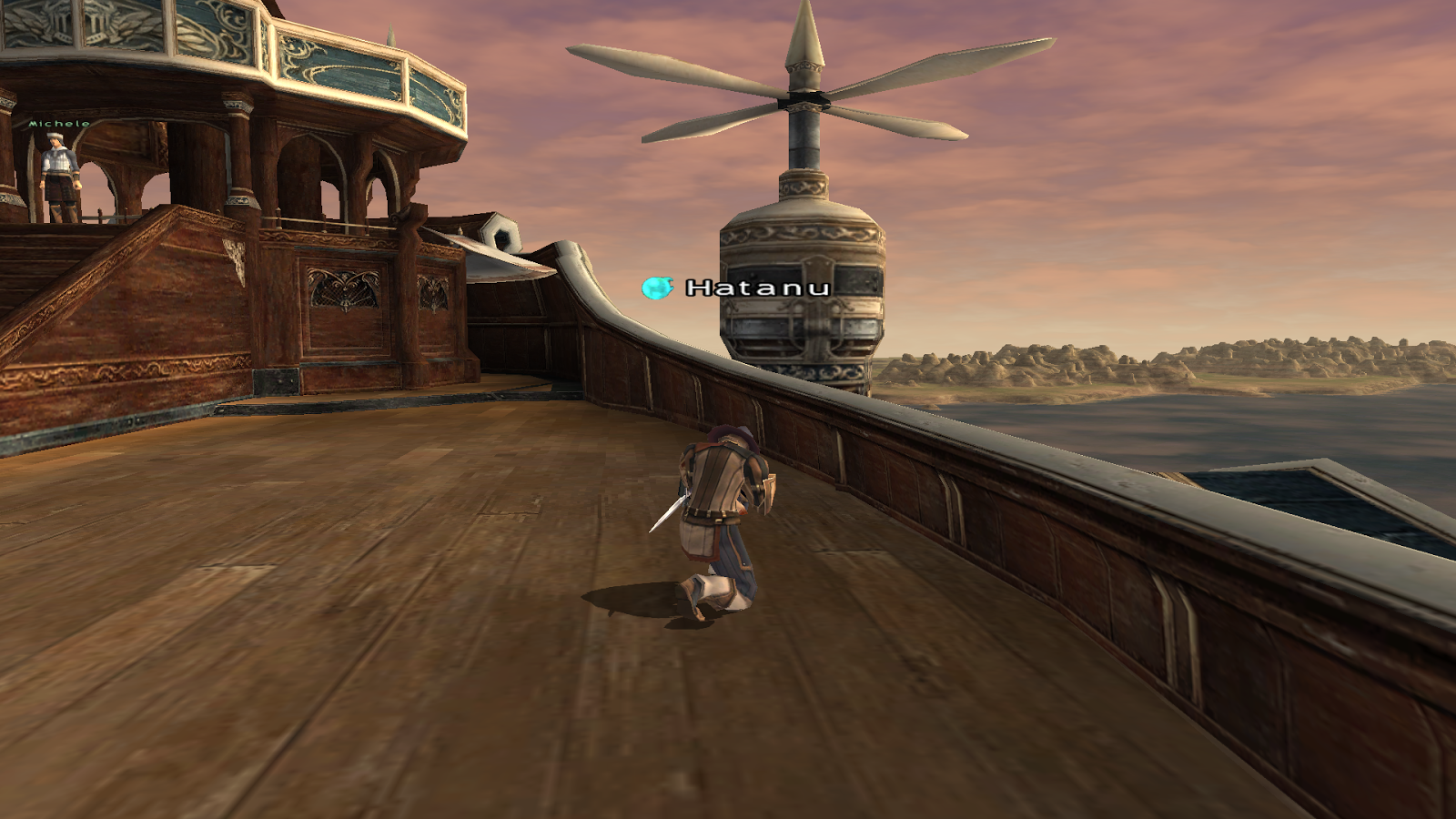 Resting on the Airship Deck